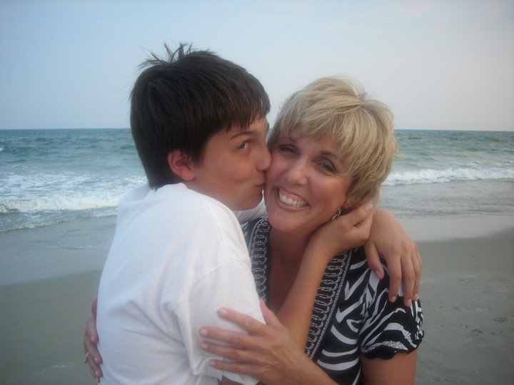 Jeanne Hussin, author with her son, Jason in 2007